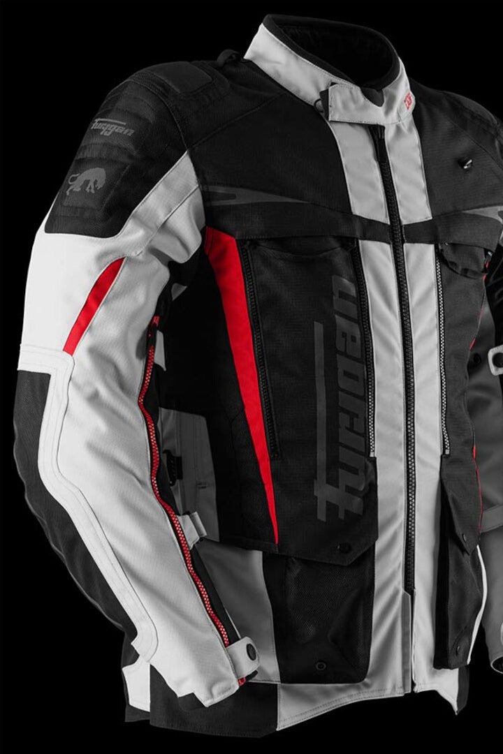 Furygan Montroc 3in1+ Kevlar Primaloft Motorcycle Textile Jacket black/white/red 3XL Figure 7