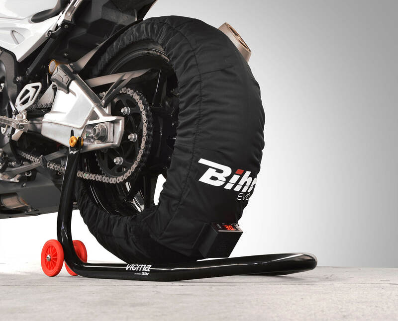 Bihr Home Track EVO2 165 Programmerbara däckvärmare fram 120 / bak 150-165mm Figur 1