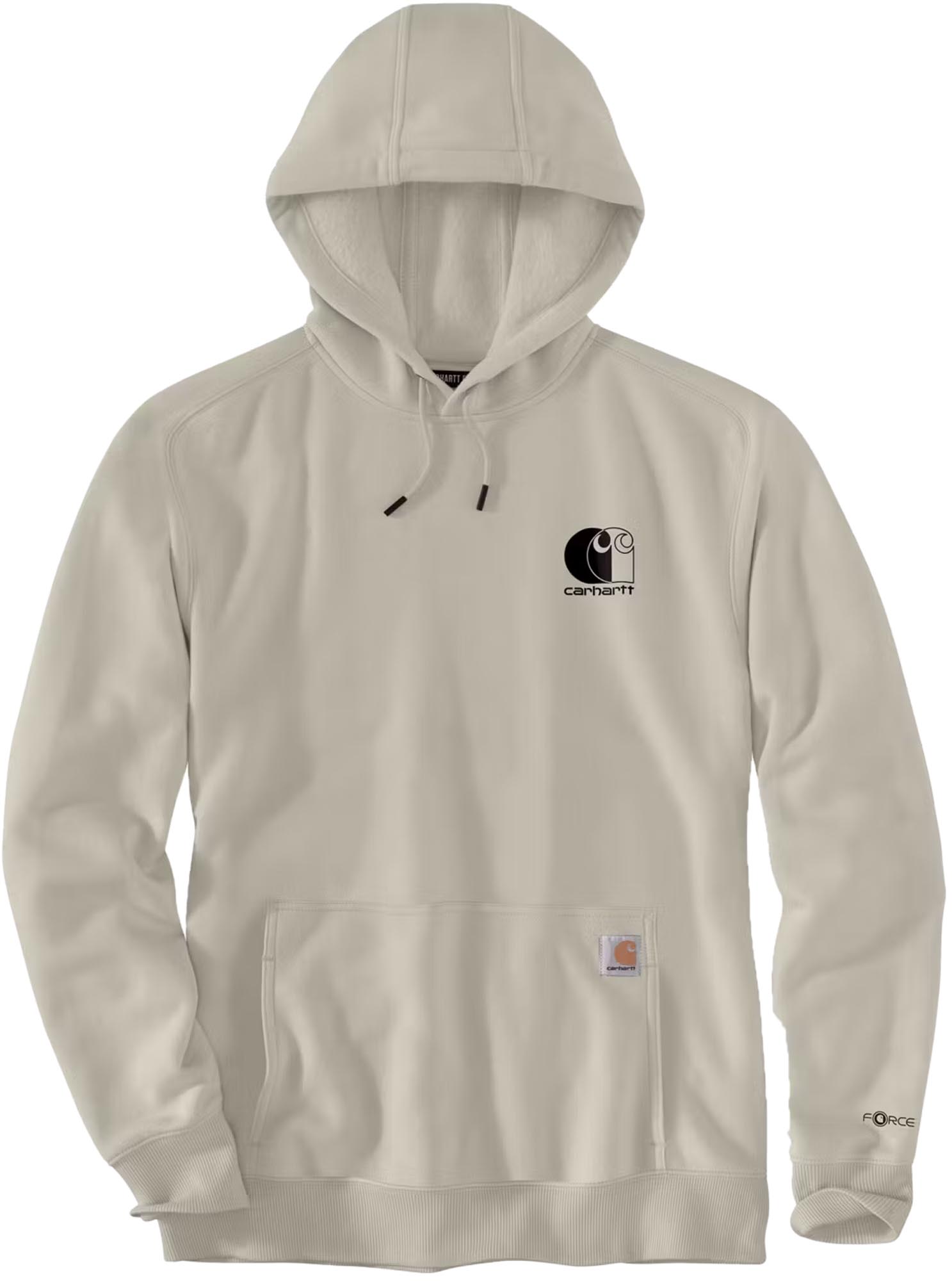 Carhartt Force Logo Sweatshirt Wit/beige L Figuur 1