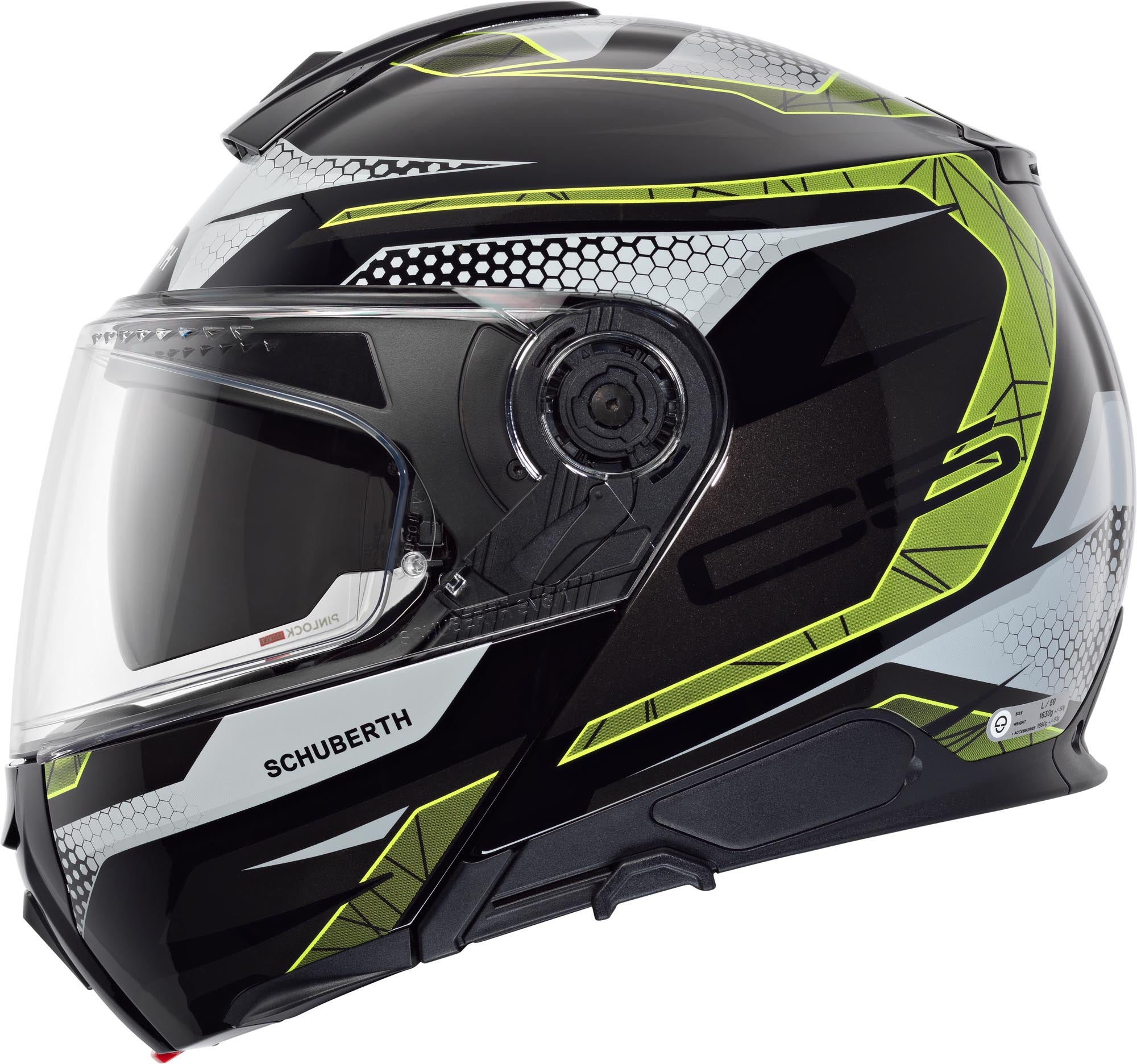 Schuberth C5 Velocity Hjelm gul M (57) Figur 2
