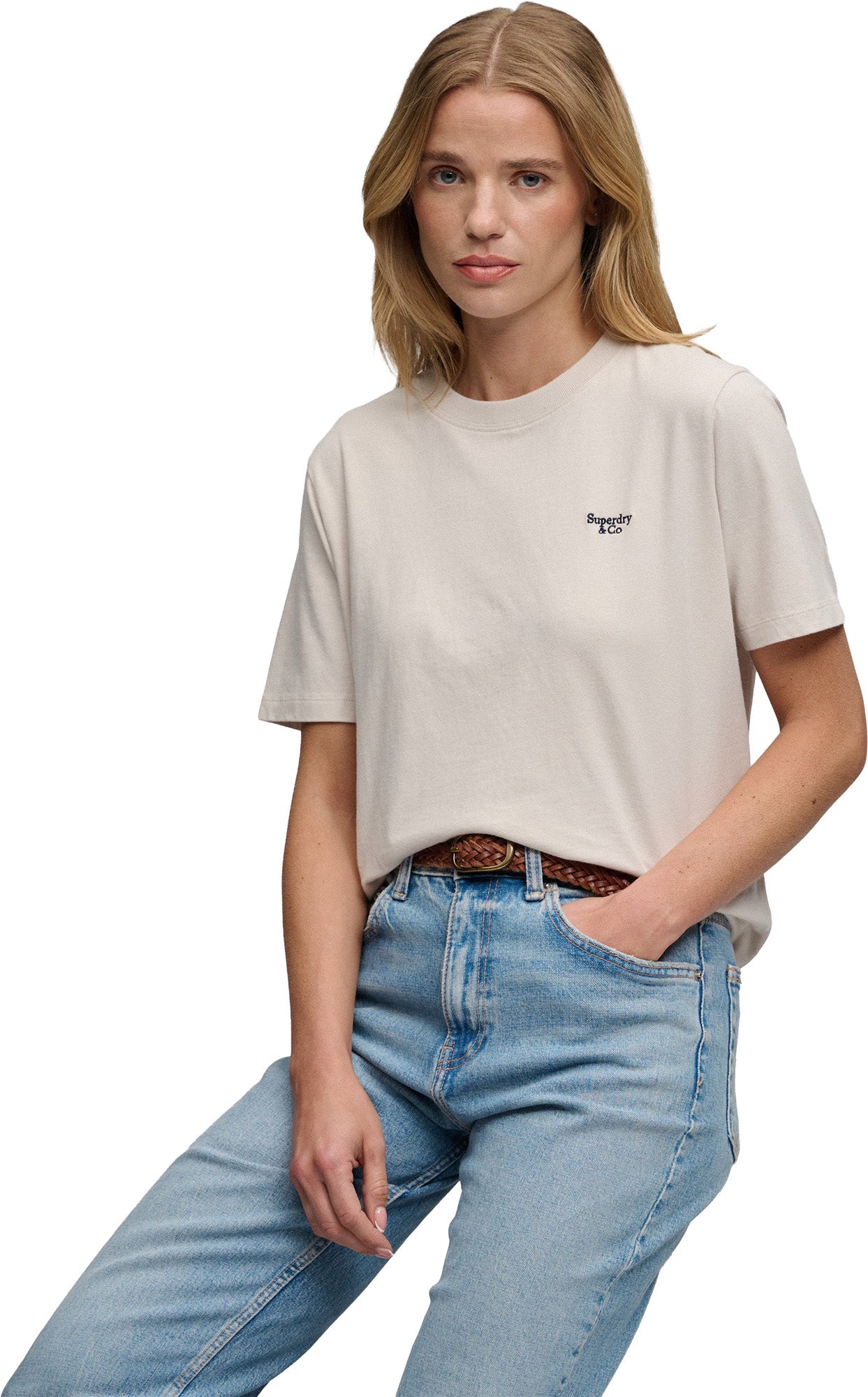 Superdry & Co Signature Damer T-shirt grå 14 Figur 2