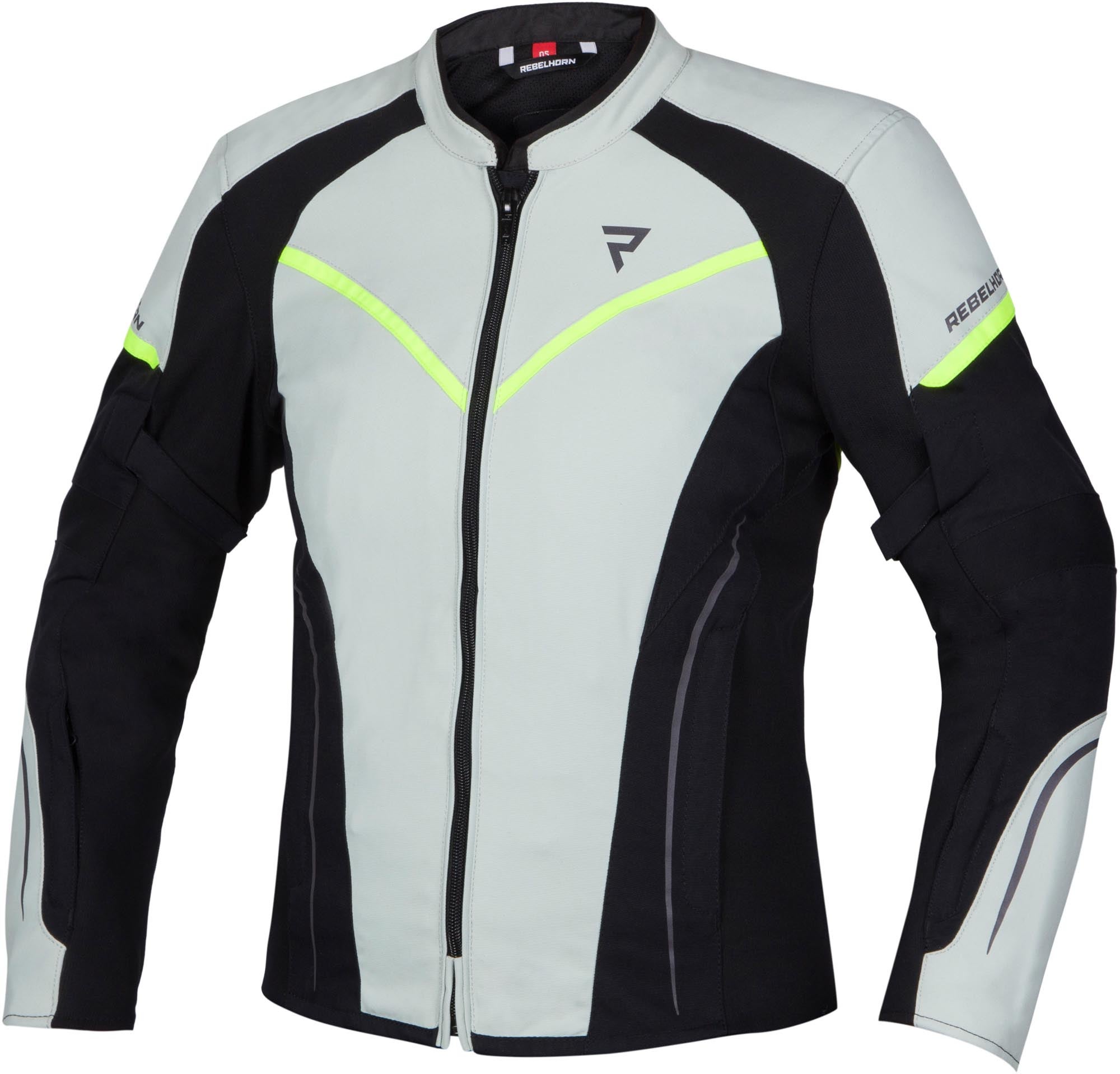 Rebelhorn Luna Veste textile moto pour femmes imperméable noir/glace/jaune XXS Figure 1