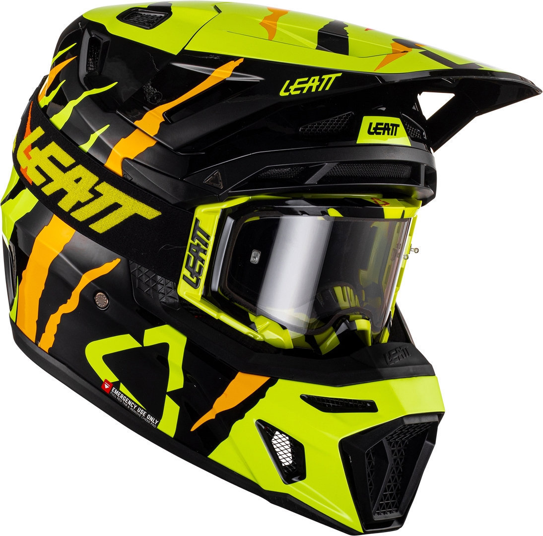 Leatt 8.5 Tiger Cască de motocross cu ochelari de protecție Articolul principal Figura 1