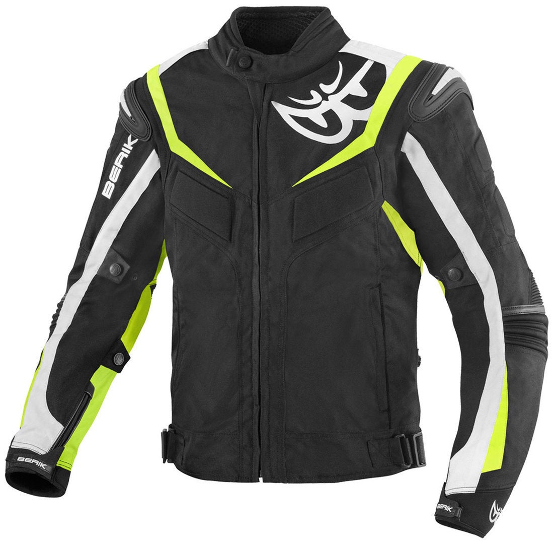 Berik Endurance Waterproof Motorcycle Textile Jacket black/white/yellow 54 Figure 1