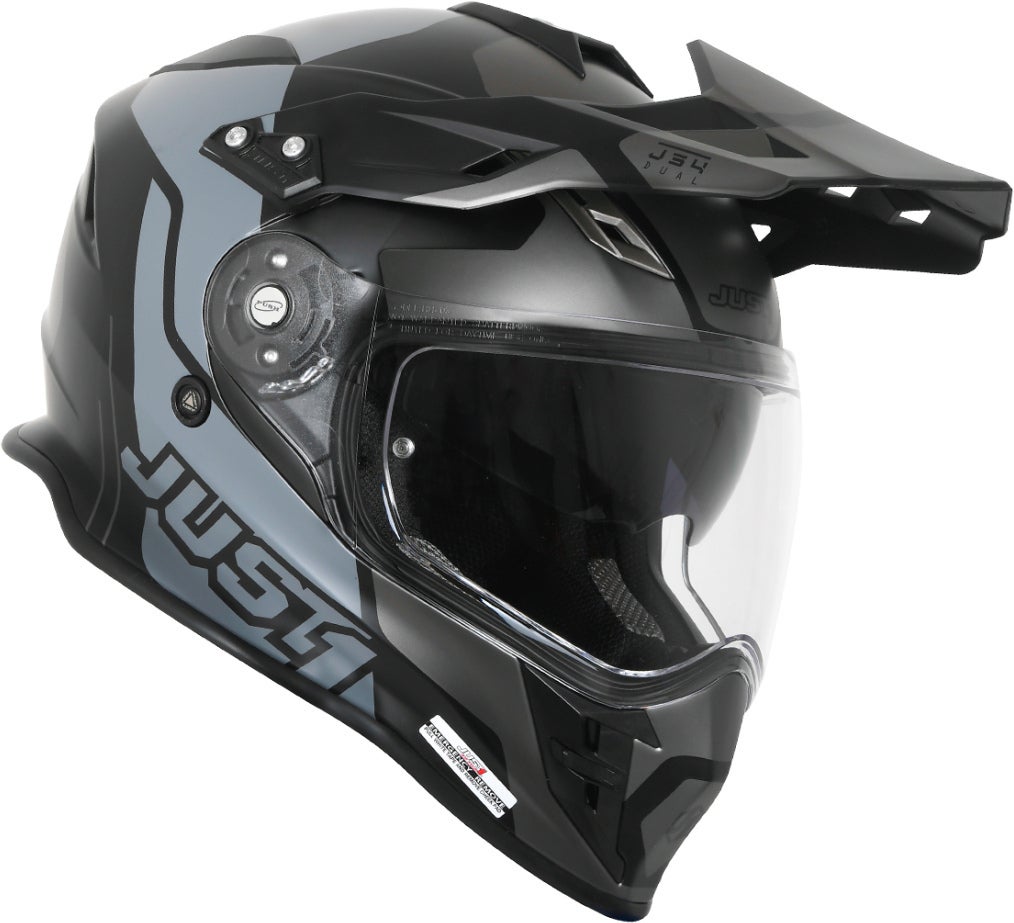 Just1 J34 Pro Tour Casco motocross nero/titanio L (59/60) Figura 2