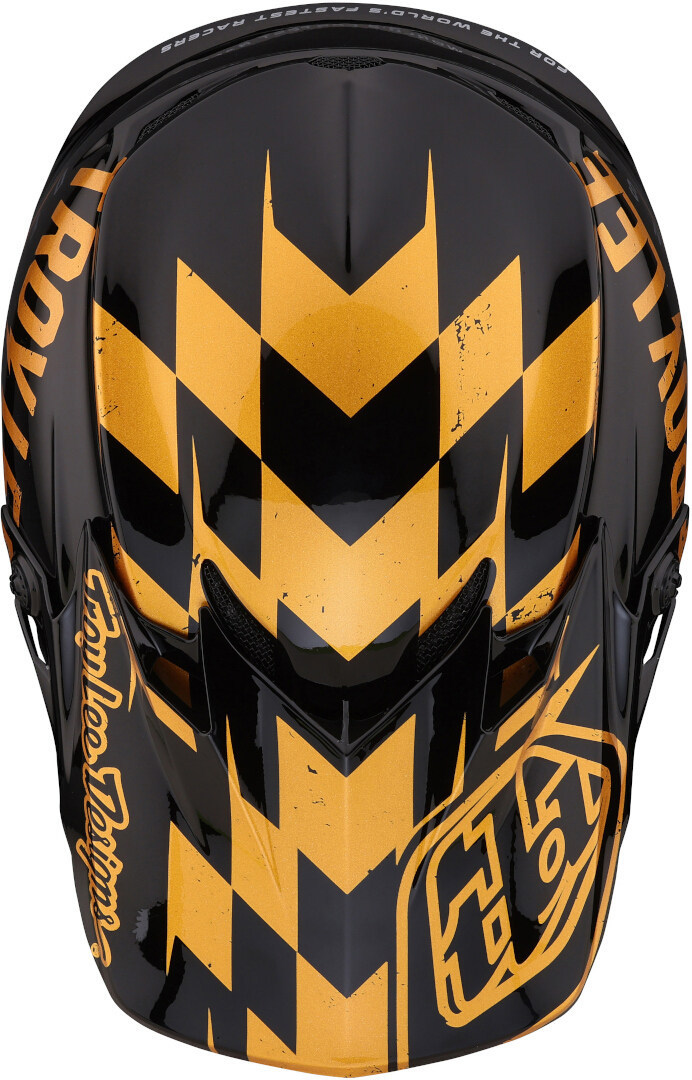 Troy Lee Designs SE4 Polyacrylite Race Shop MIPS Cască de motocross Negru/Auriu S (55/56) Figura 8