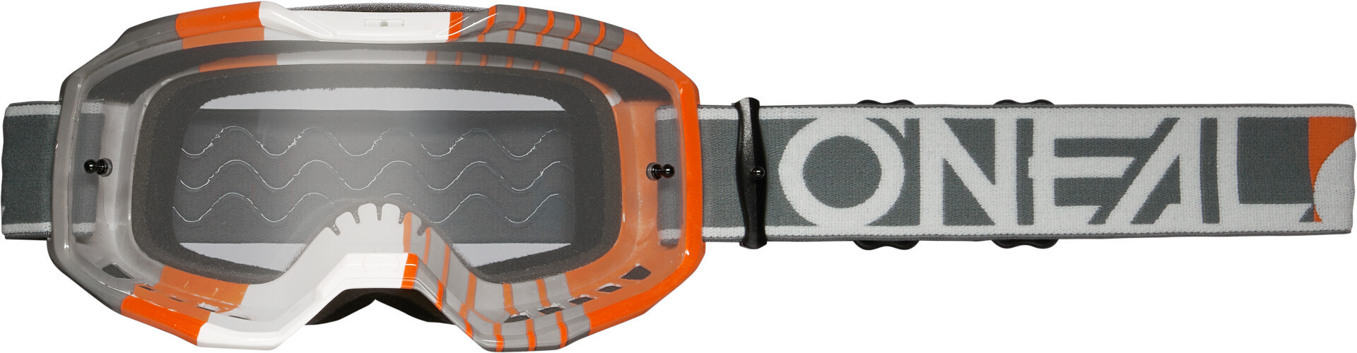 Oneal B-10 Duplex Clear Ochelari de motocross Negru/Portocaliu Figura 1