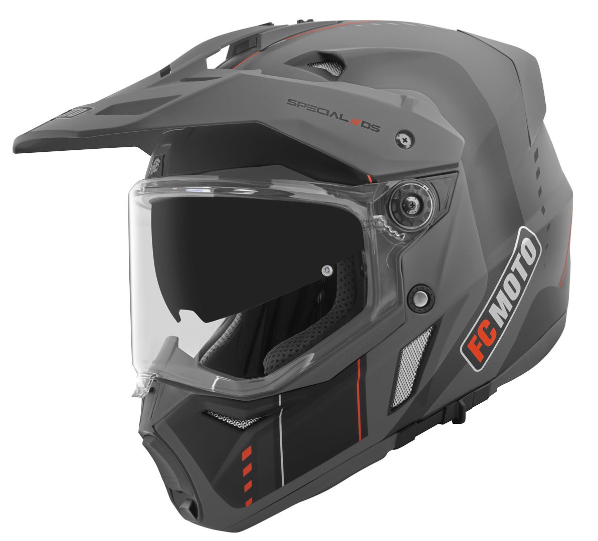 FC-Moto Merkur Pro Air Enduro hjelm sort/grå M Figur 1