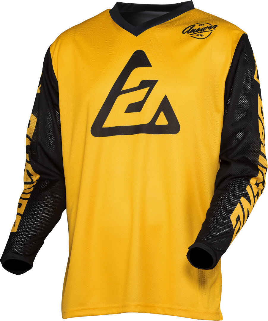 Answer Arkon Bold Maillot motocross jaune/noir L Figure 1