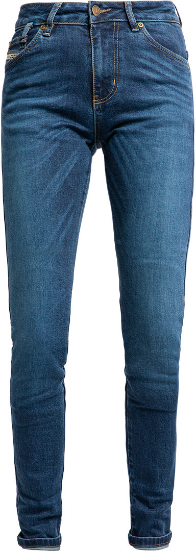 John Doe Luna High Mono Blugi pentru motociclete pentru doamne Blue Stone Wash 34 L32 Figura 2
