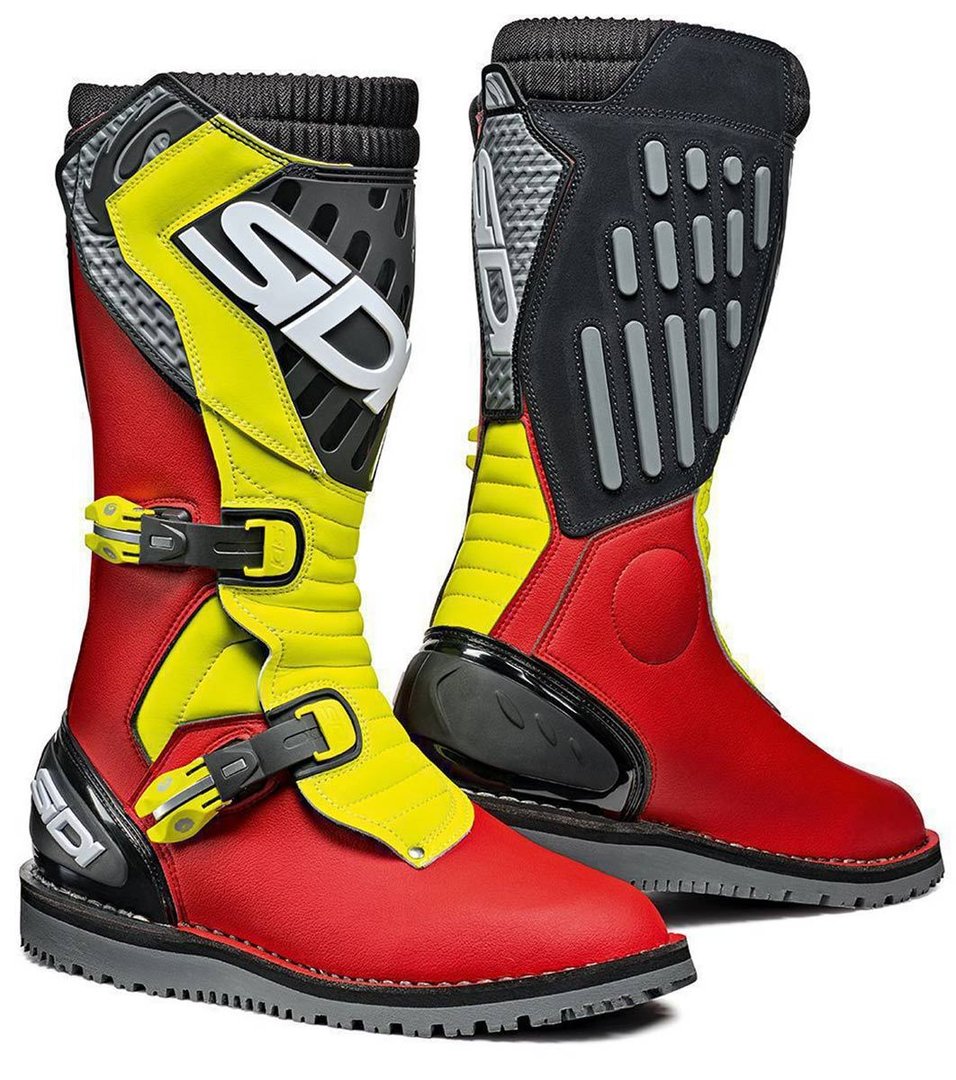 Sidi Trial Zero.2 Motocross støvler rød/gul/sort 46 Figur 1