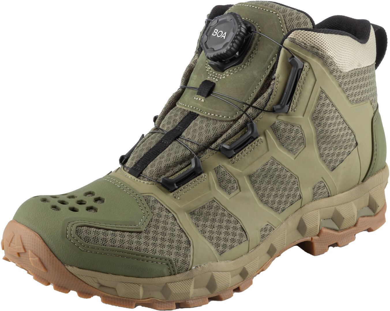 Klim Ridgeline 2025 Leder-/Mesh Motorradstiefel grün 8 (41) Abbildung 4