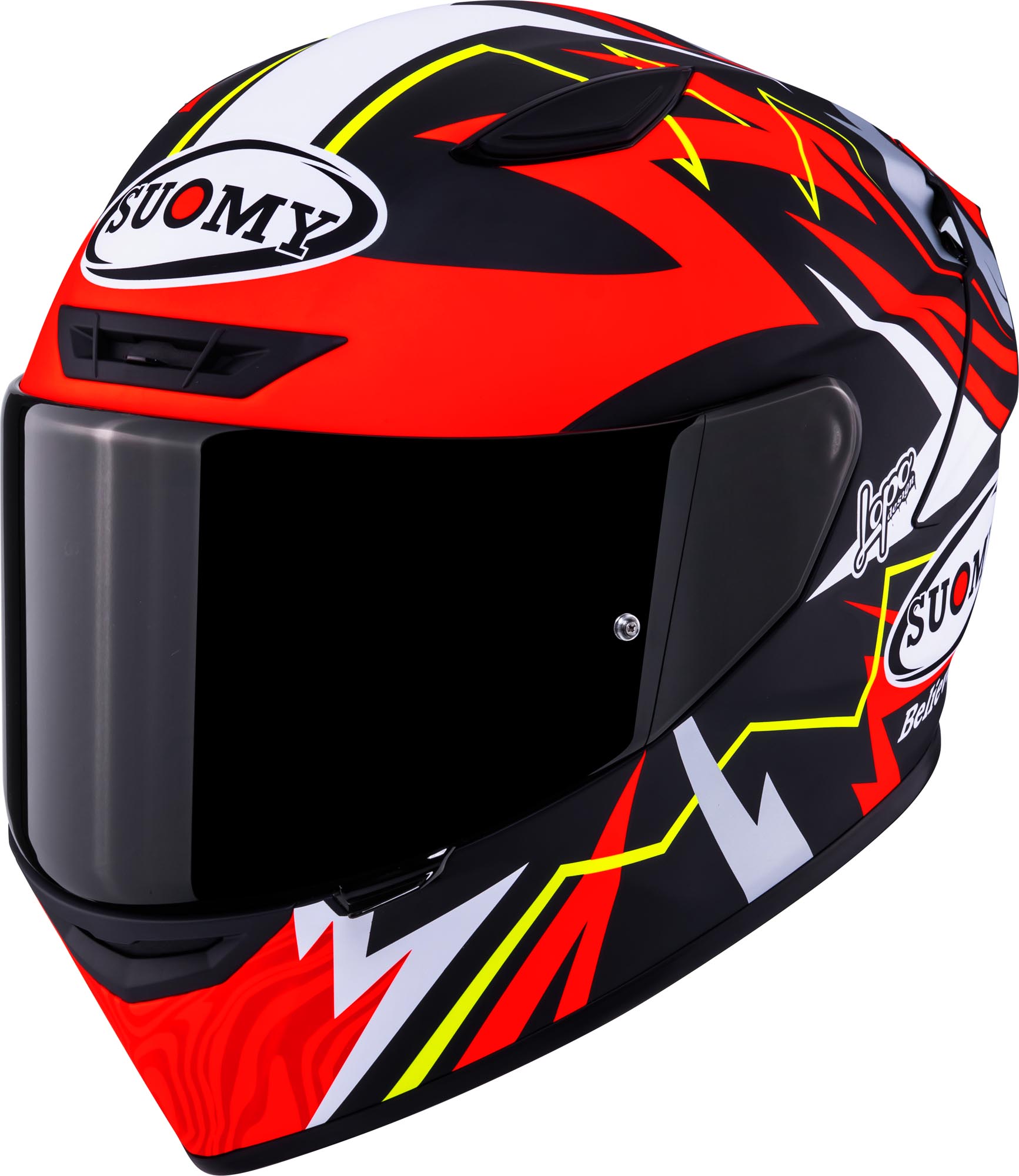Suomy Track-1 Sam Lowes Replica 2025 Helm rood mat/zwart Verlies (59/60) Figuur 1