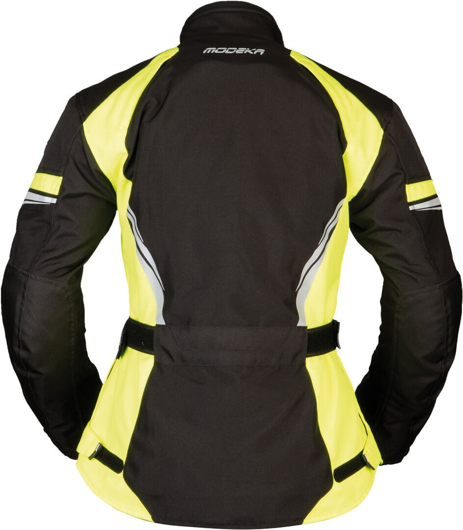 Modeka Violetta Ladies Motorcycle Textile Jacket black/neon 40 Figure 2