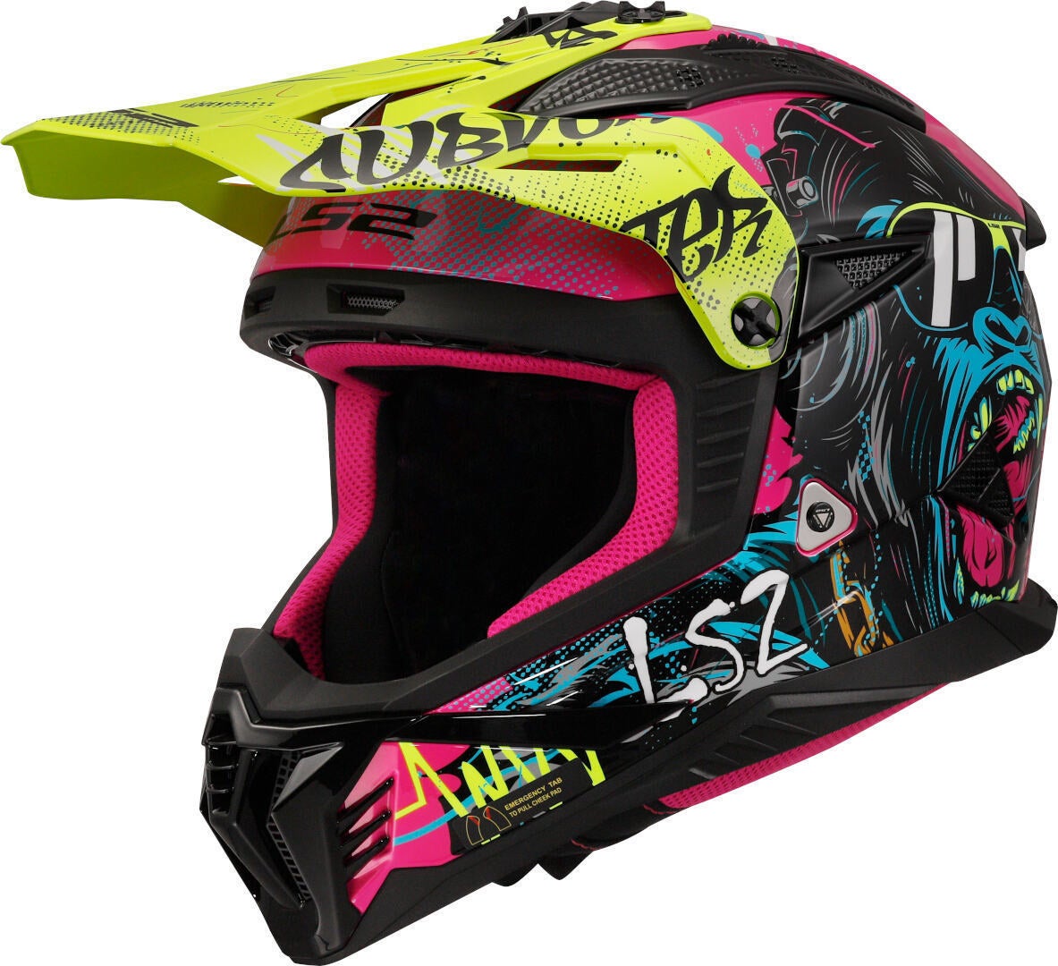 LS2 MX708 Fast II Gorilla Casco da motocross S (55/56) Figura 1