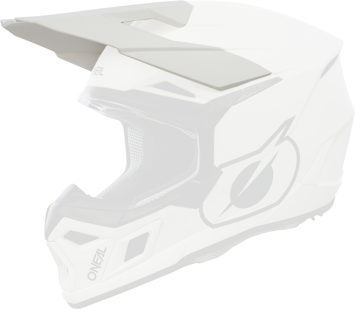Oneal 3SRS Solid Casco Motocross bianco opaco XL (61/62) Figura 8