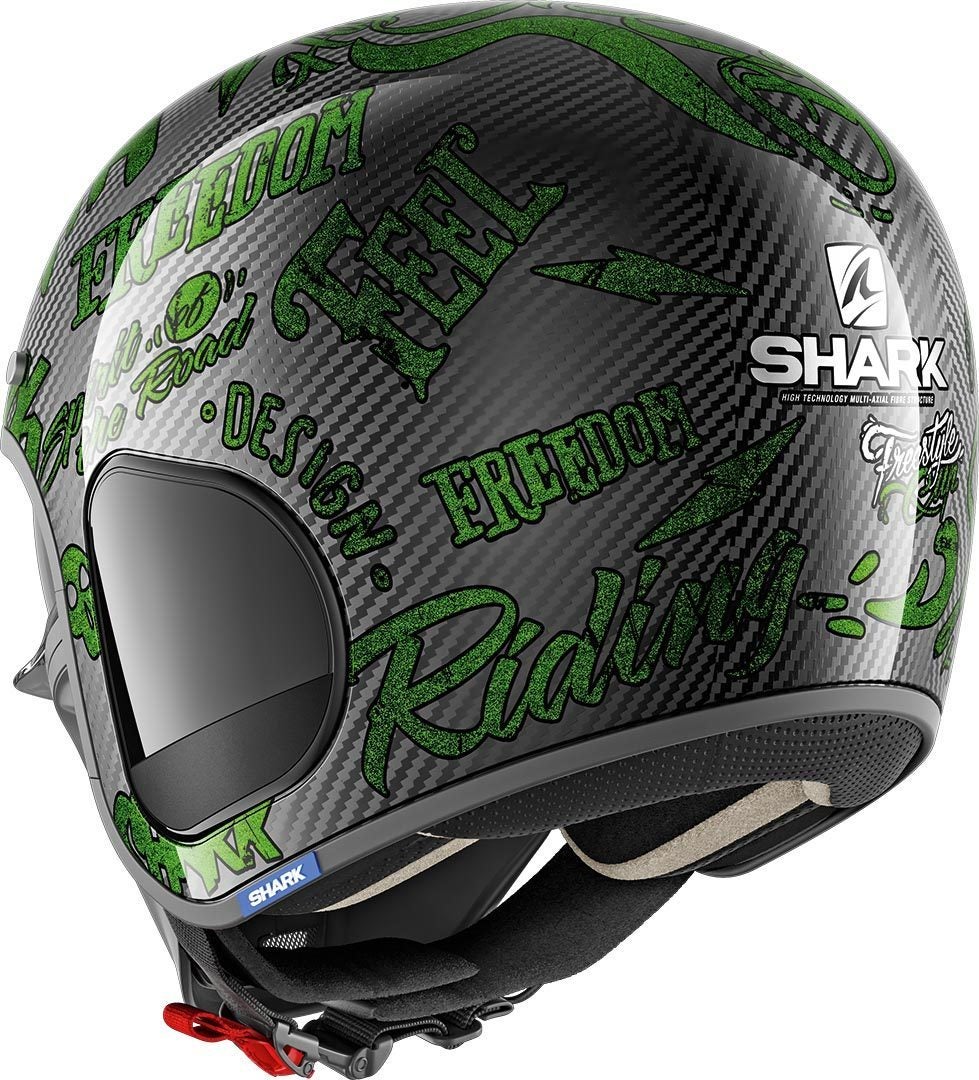 Shark-S-Drak Freestyle Cup Casco Jet Verde M (57/58) Figura 2