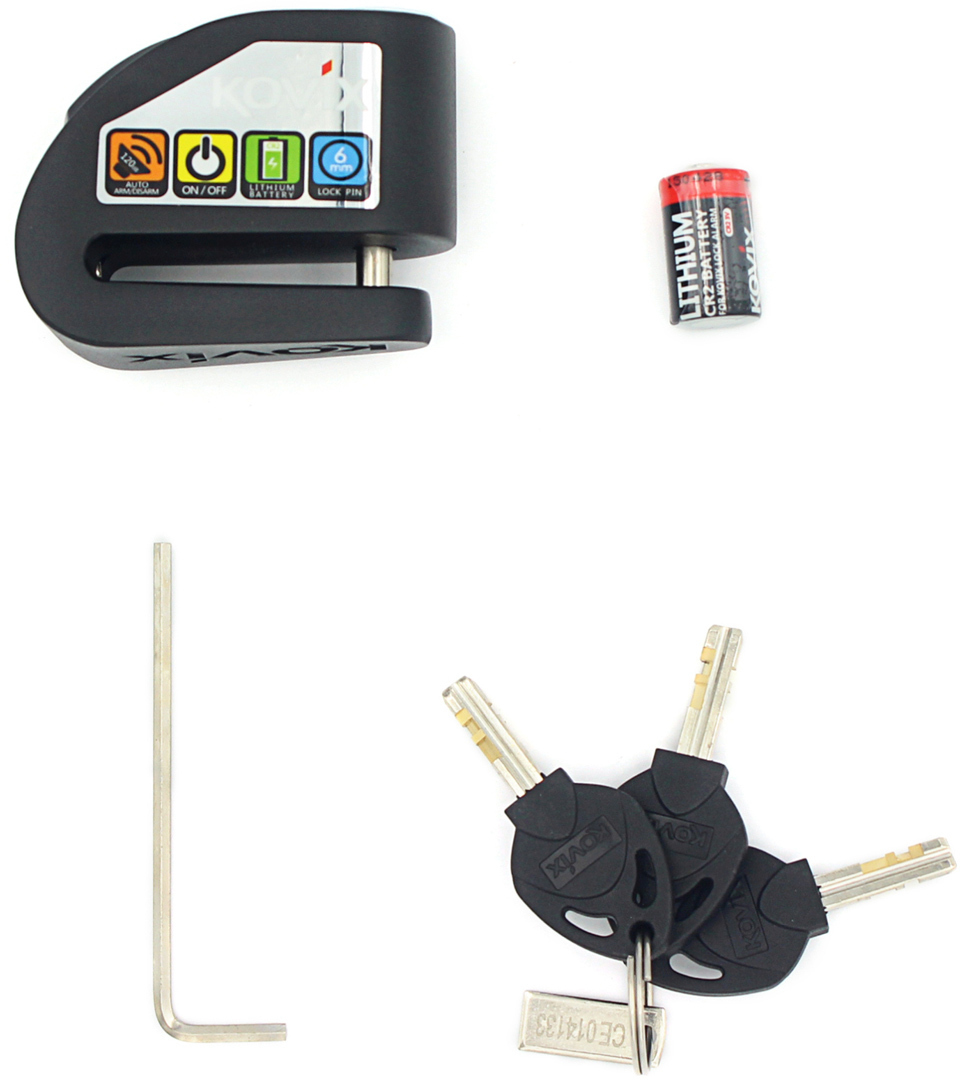 Kovix KD6 Blocaj pe disc de frână negru Figura 2