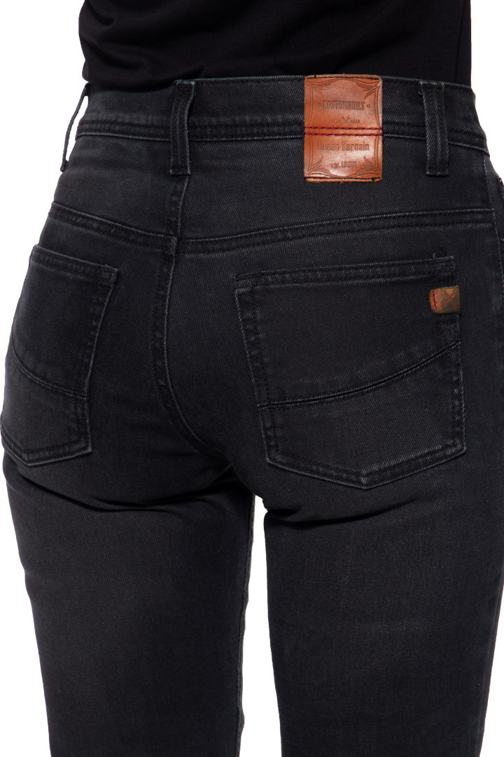 Queen Kerosin Motogear Black Damer Motorcykel Jeans 32 Figur 3