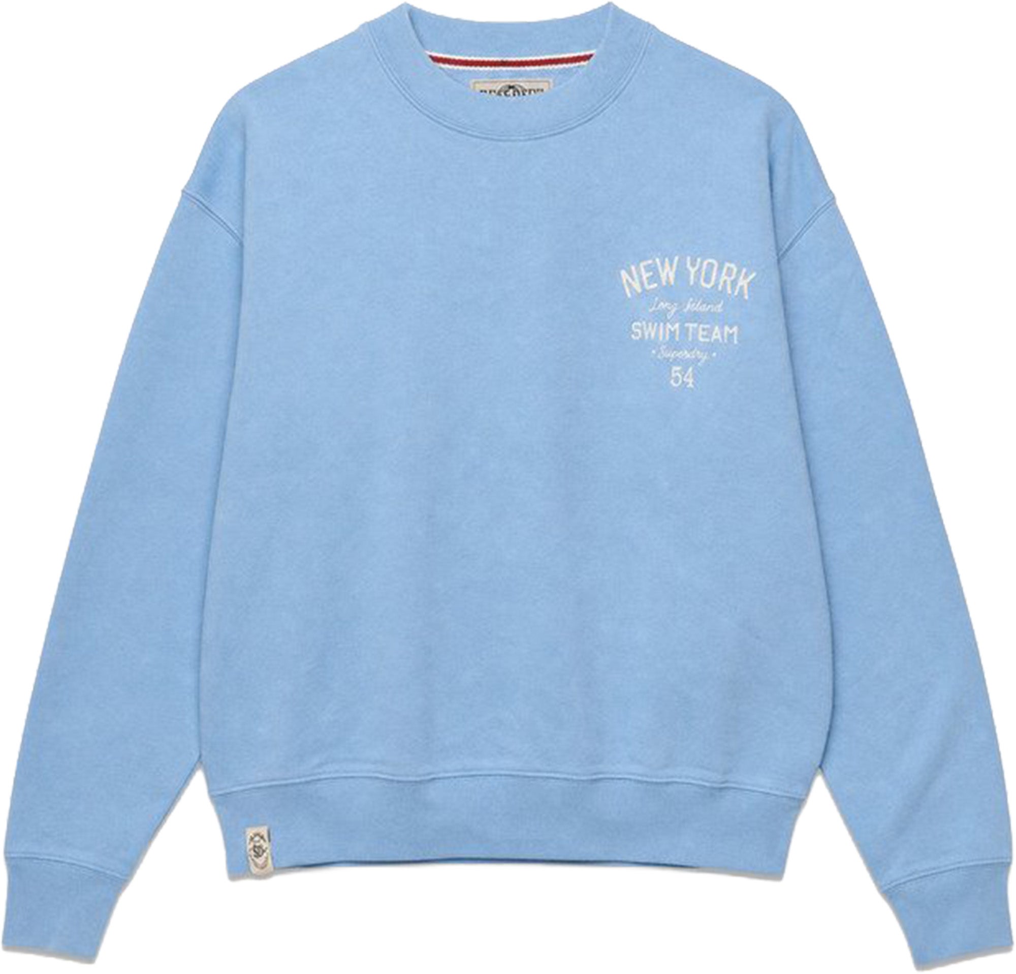 Superdry & Co Sun Fade Applique Crew Felpa femminile blu 14 Figura 1