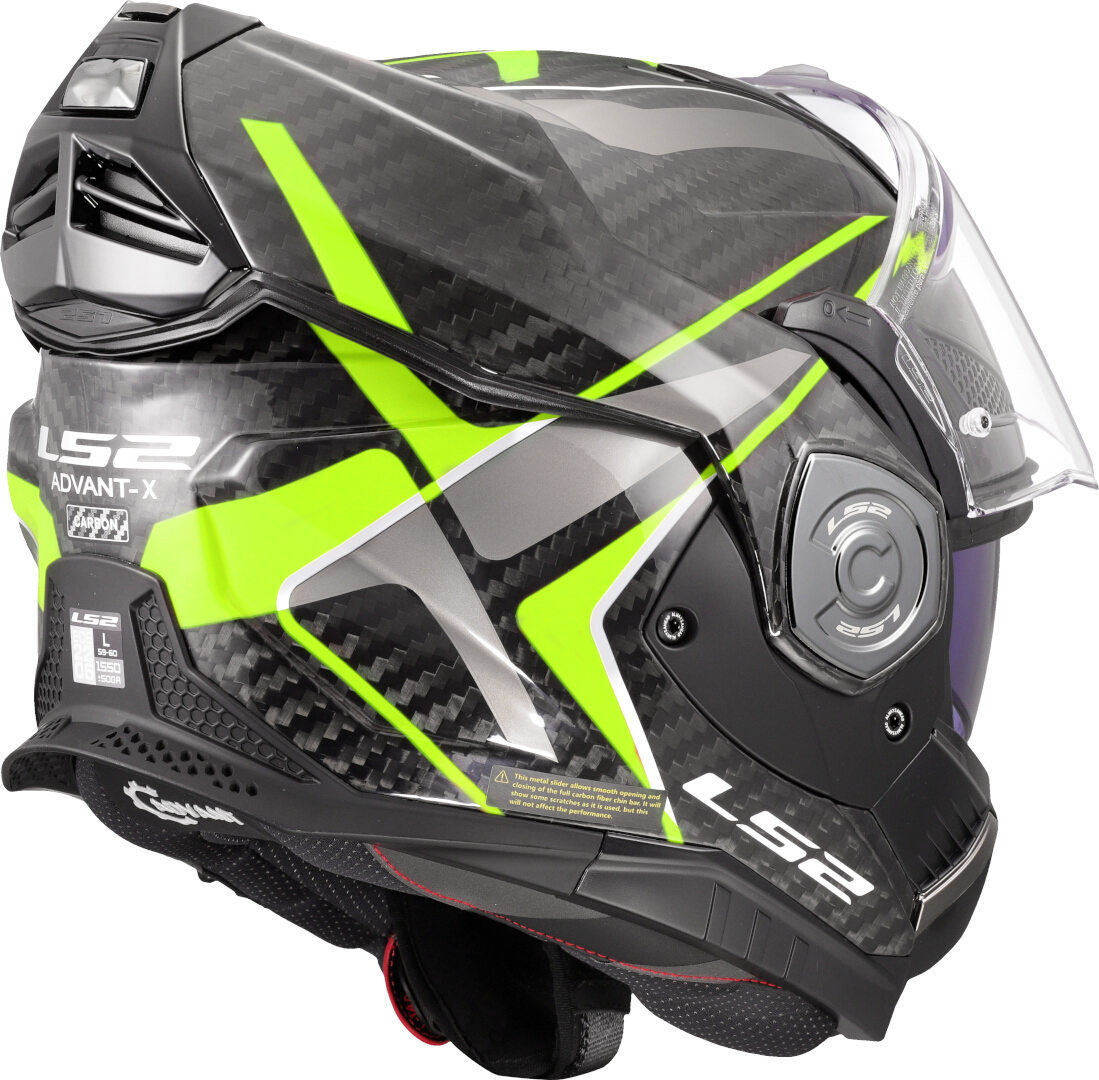 LS2 FF901 Advant X Carbon Future II Hjälm neongul Förlust (59/60) Figur 11