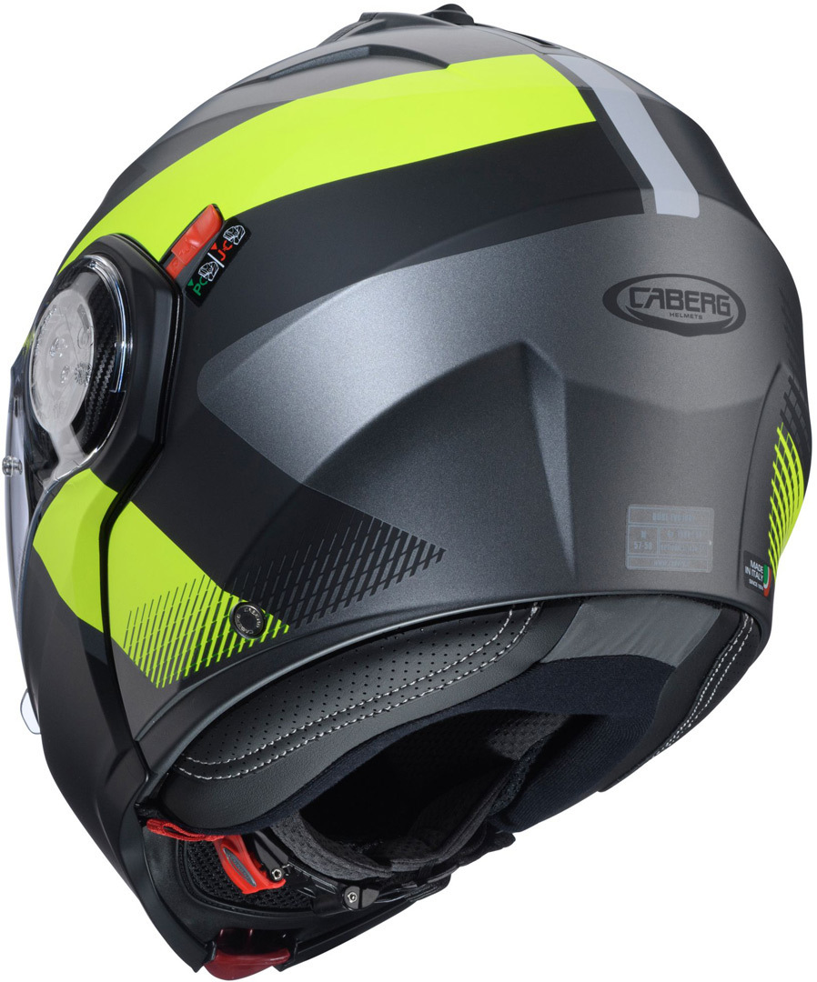 Caberg Duke Evo Indy Hjelm grå mat/gul S (55/56) Figur 2