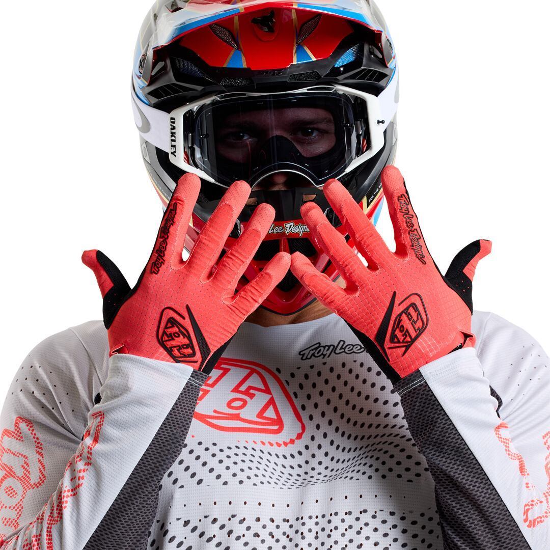 Troy Lee Designs Air Mono Motocross Handschuhe rot XL Abbildung 6