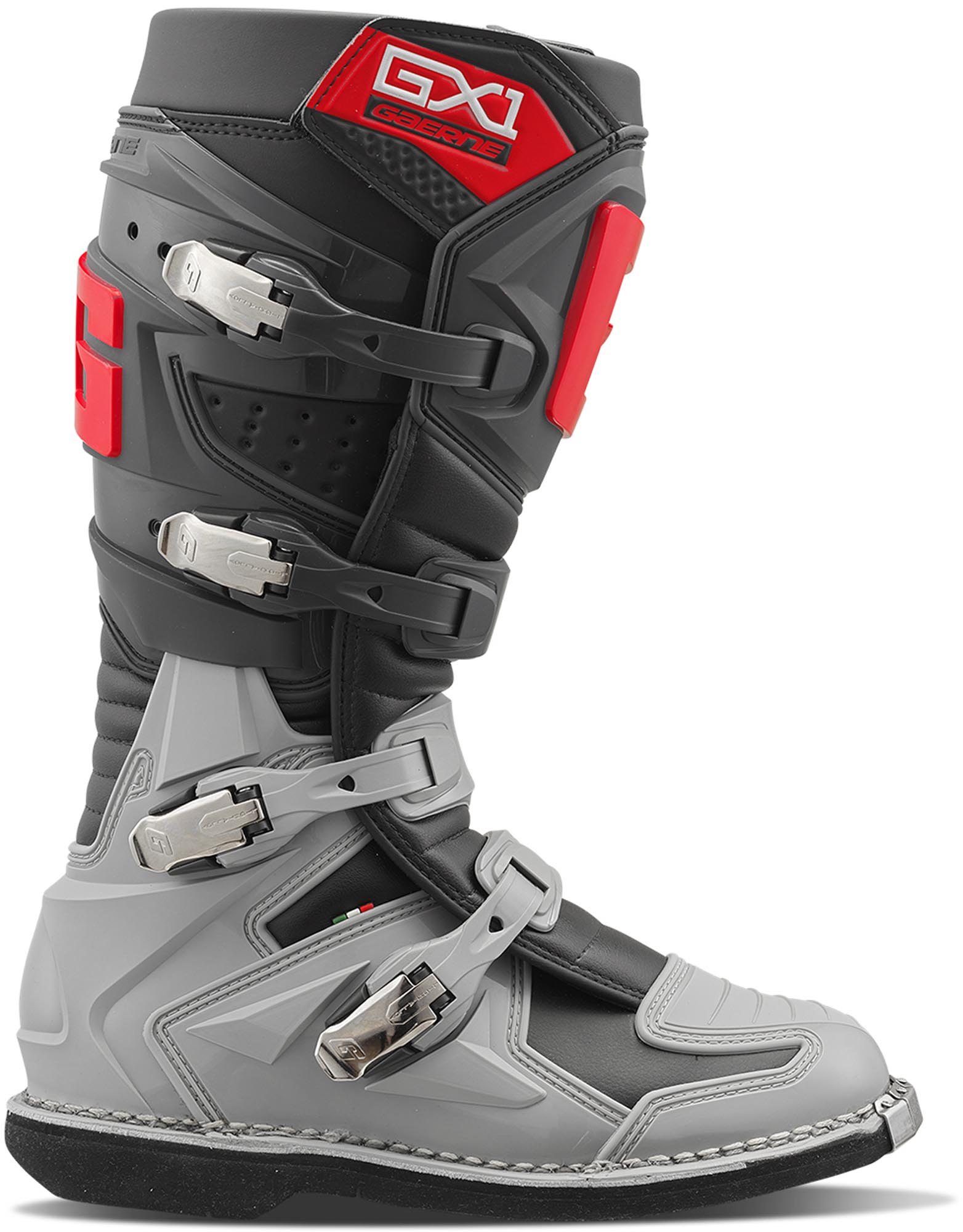 Gaerne GX1 Goodyear Motocross Stiefel grau/rot 47 Abbildung 1