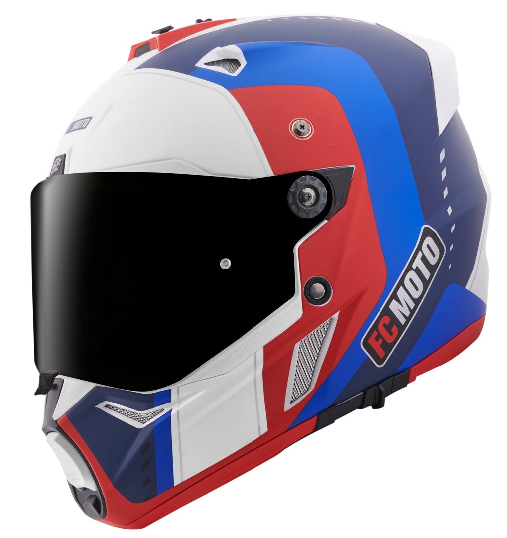 FC-Moto Merkur Pro Air Casco Enduro blu/rosso/bianco M Figura 3
