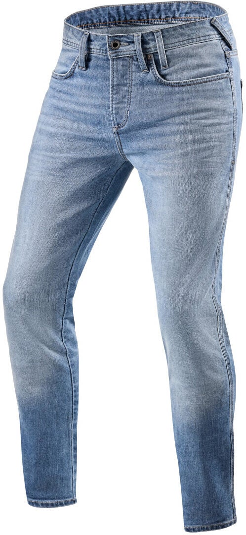 Revit Piston 2 SK Jeans de motocicleta azul claro Short 34 Figura 1