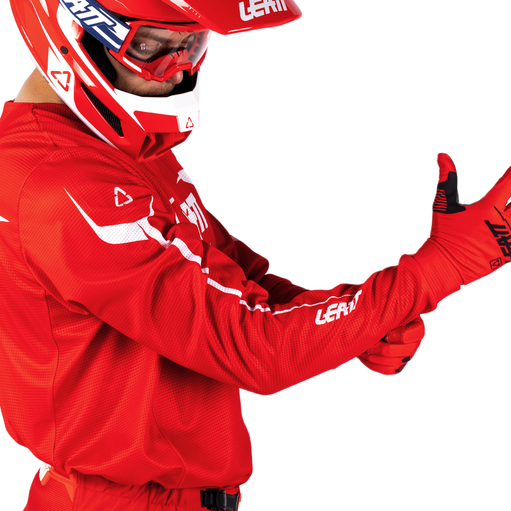 Leatt Moto Ride Kit 3.5 V26 Set de tricou și pantaloni de motocross Roșu/Alb XL Figura 5