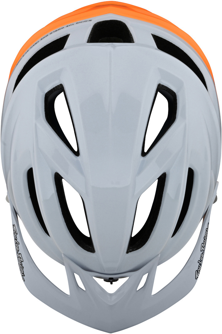 Troy Lee Designs A2 Decoy MIPS Cască de bicicletă Alb/portocaliu S Figura 2