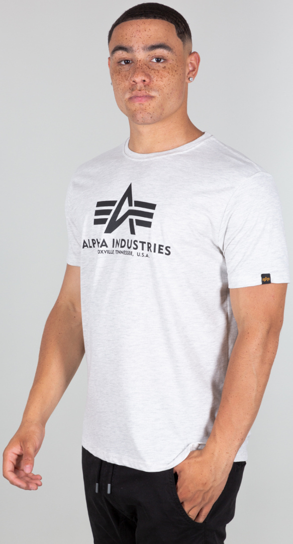 Alpha Industries Basic T-shirt bianco/nero 4XL Figura 1