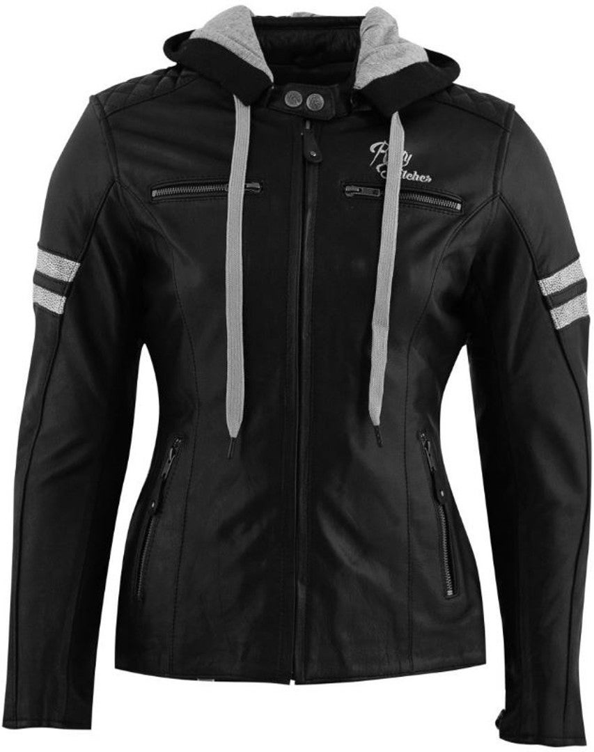 Rusty Stitches Super Joyce Hooded Damer Motorcykel LäderJacka 48 Figur 1
