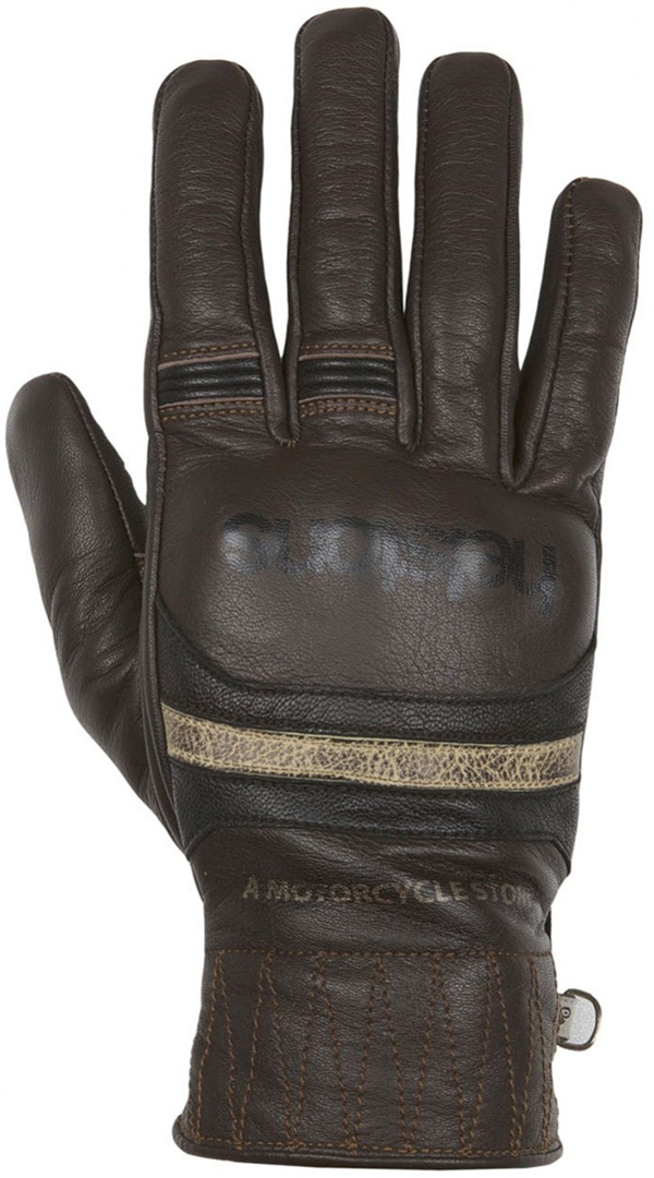 Helstons Men's Brown Mora Summer Motorcycle Gloves