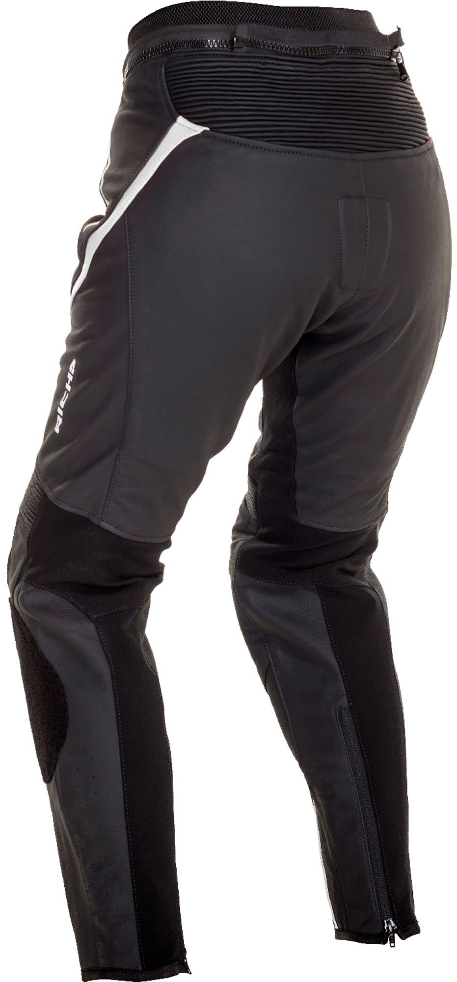 Richa Nikki Damen Motorrad Lederhose schwarz/weiß 34 Abbildung 2