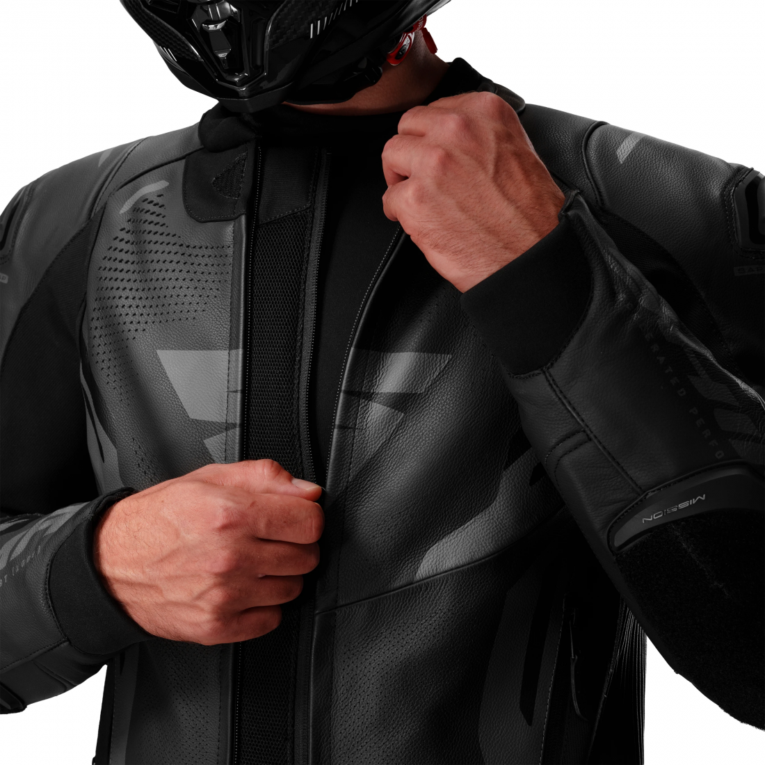 SHIMA Mission ST Veste en cuir moto noir 52 Figure 13