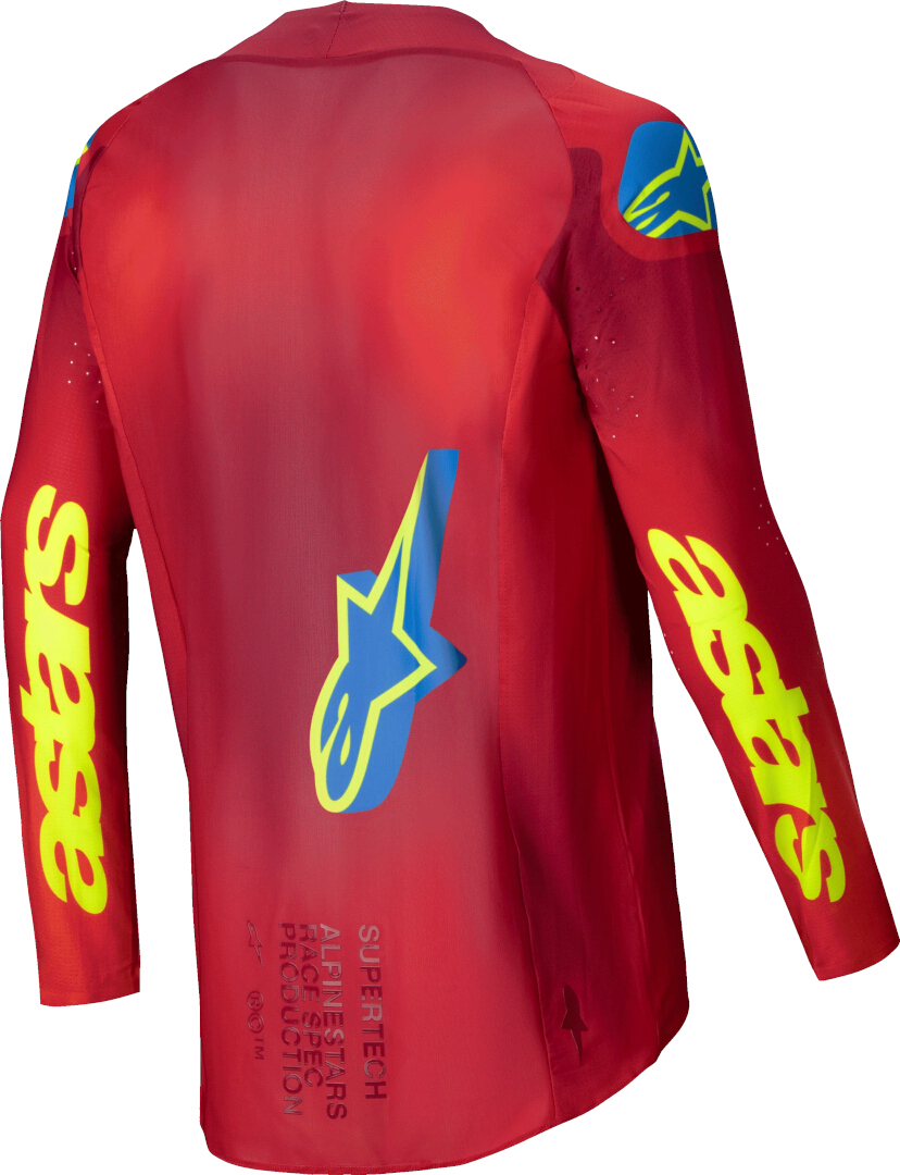 Alpinestars Supertech Maker Maillot de motocross rouge/jaune S Figure 3