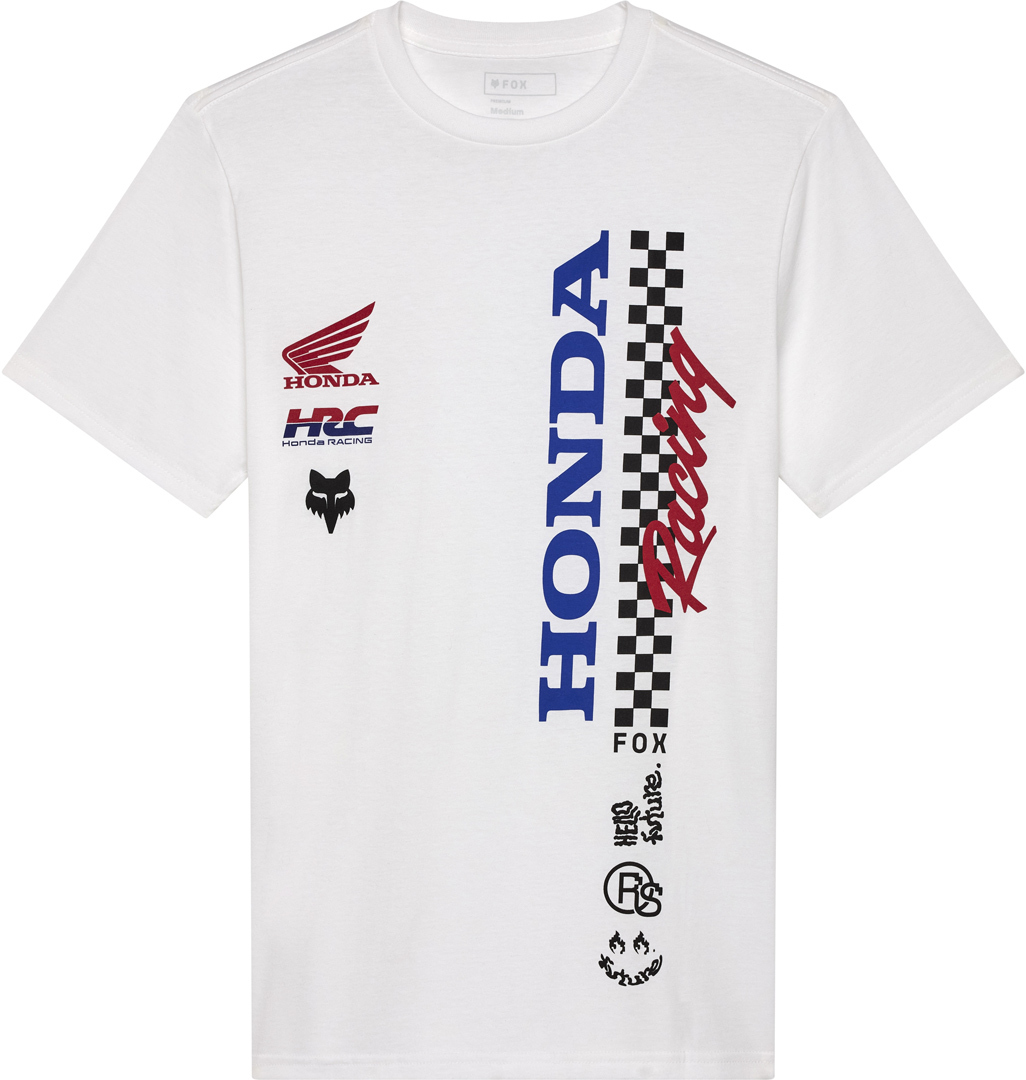 FOX Honda T-shirt Blanc L Figure 1