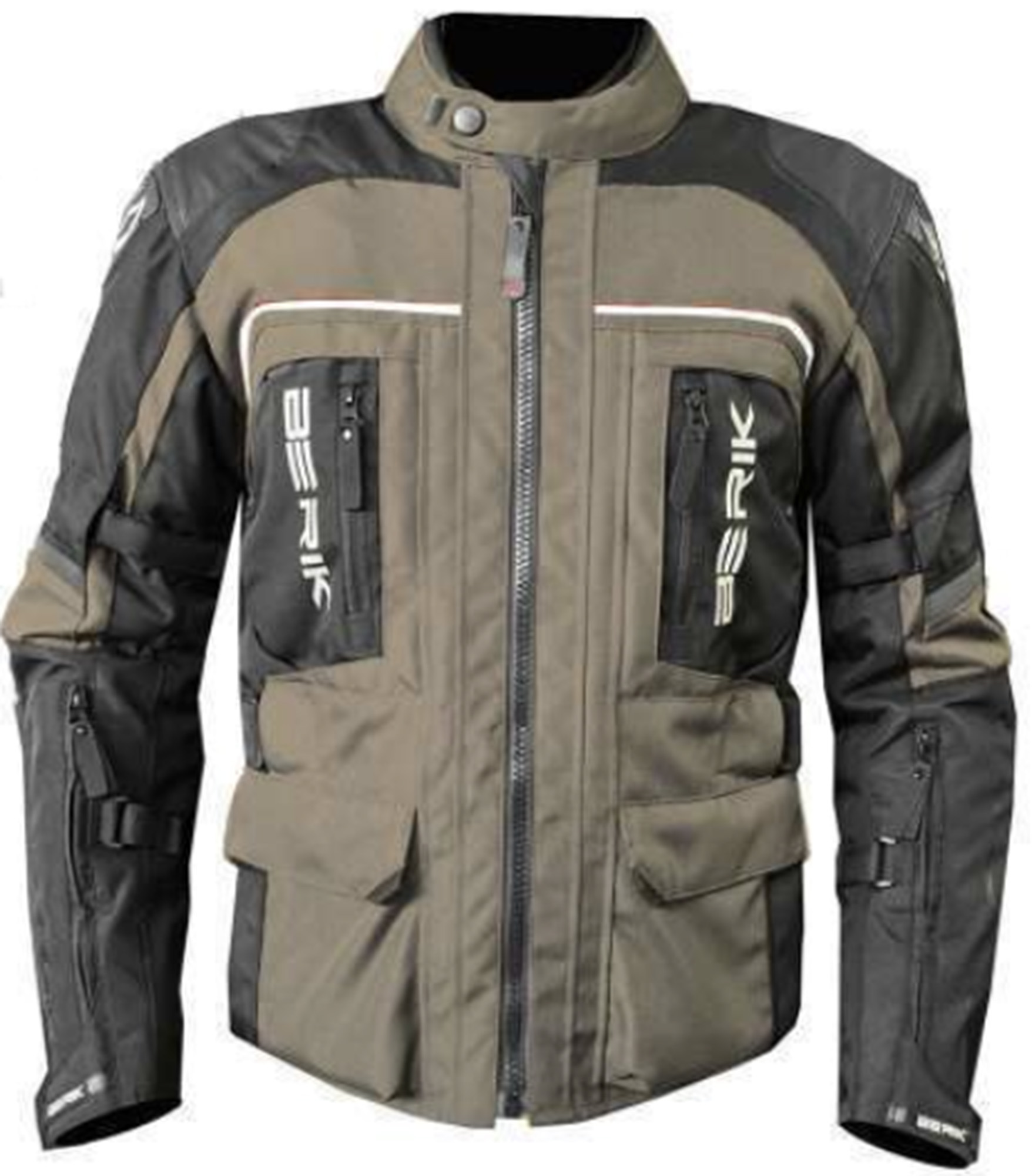 Berik Pharbus Veste étanche en texture moto Noir/sable 50 Figure 1