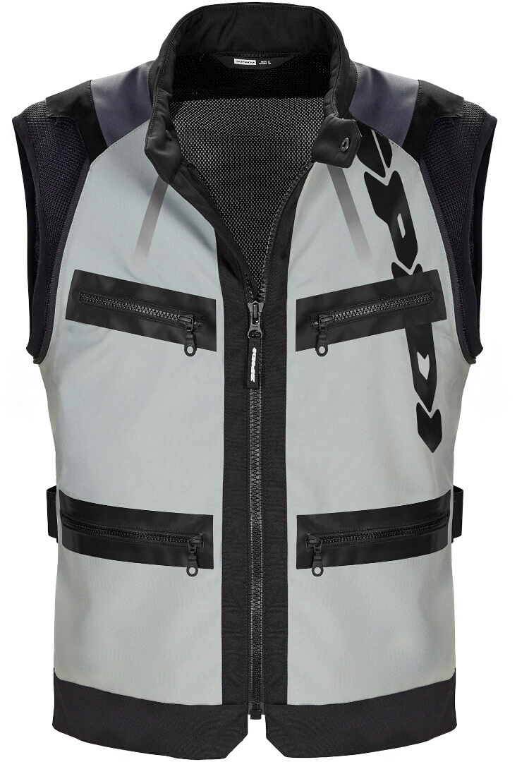 Spidi Enduro Pro Motorrad Textil Jacke dunkelgrau/hellgrau XL Abbildung 5