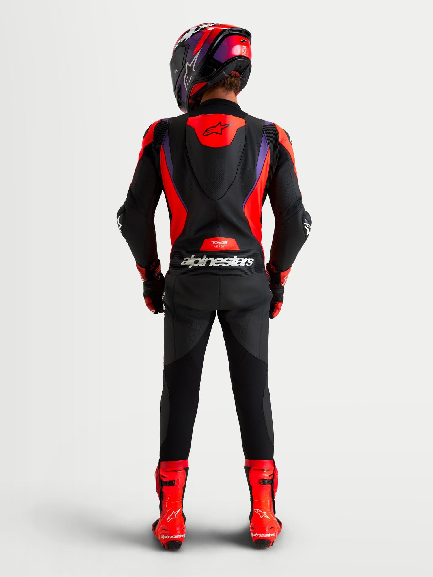 Alpinestars Missile V3 1-Piece Motorcycle Leather Suit black/red/purple 50 Figure 15