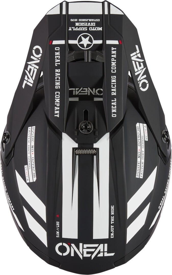 Oneal 5SRS Polyacrylite Warhawk Casco da motocross Bianco opaco/nero M Figura 6