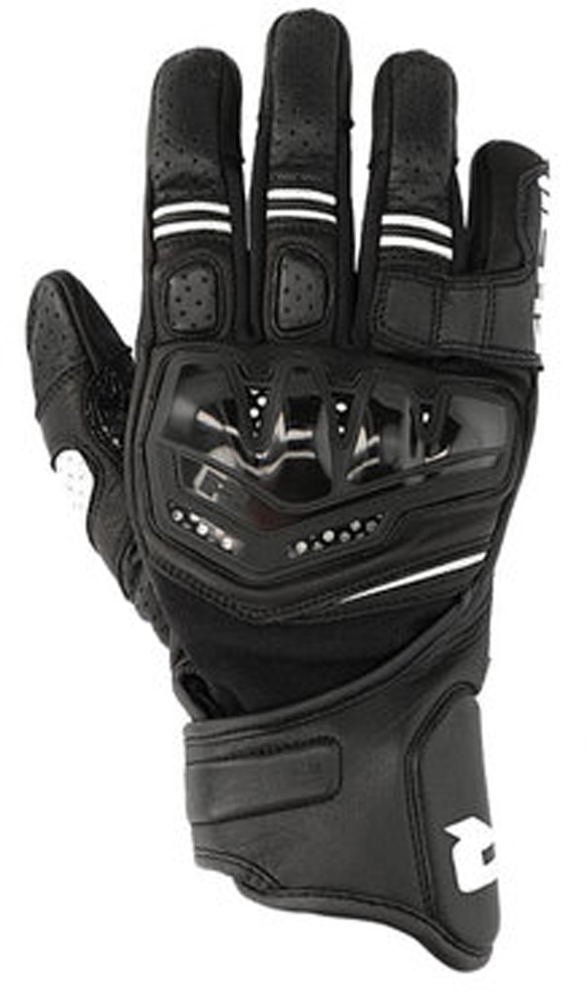 Richa Stradale Stealth perforerede motorcykelhandsker Sort/hvid S Figur 1