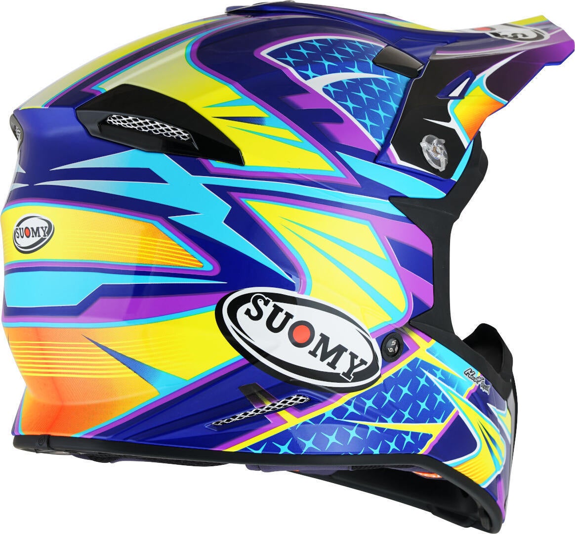 Suomy X-Wing Duel Casco motocross viola/giallo L (59/60) Figura 2
