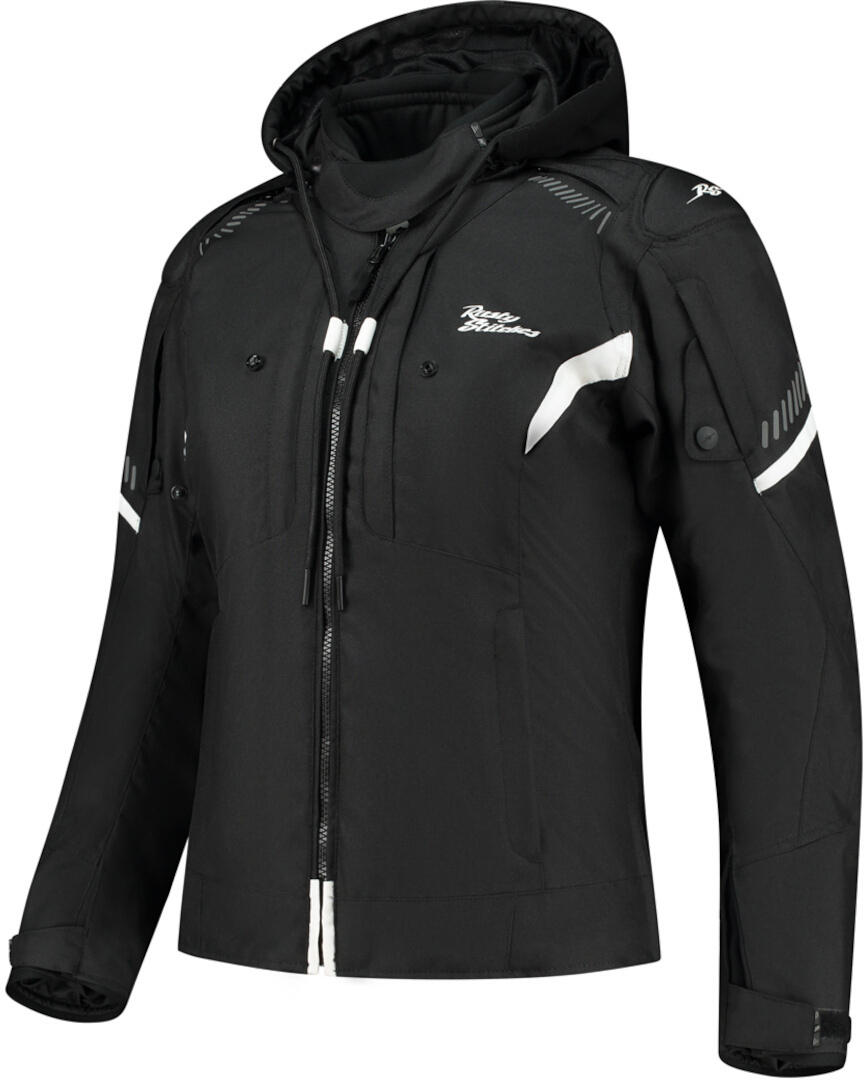 Rusty Stitches Taylor Vattentät Damer Motorcykel Textil Jacka svart/vitt 36 Figur 1