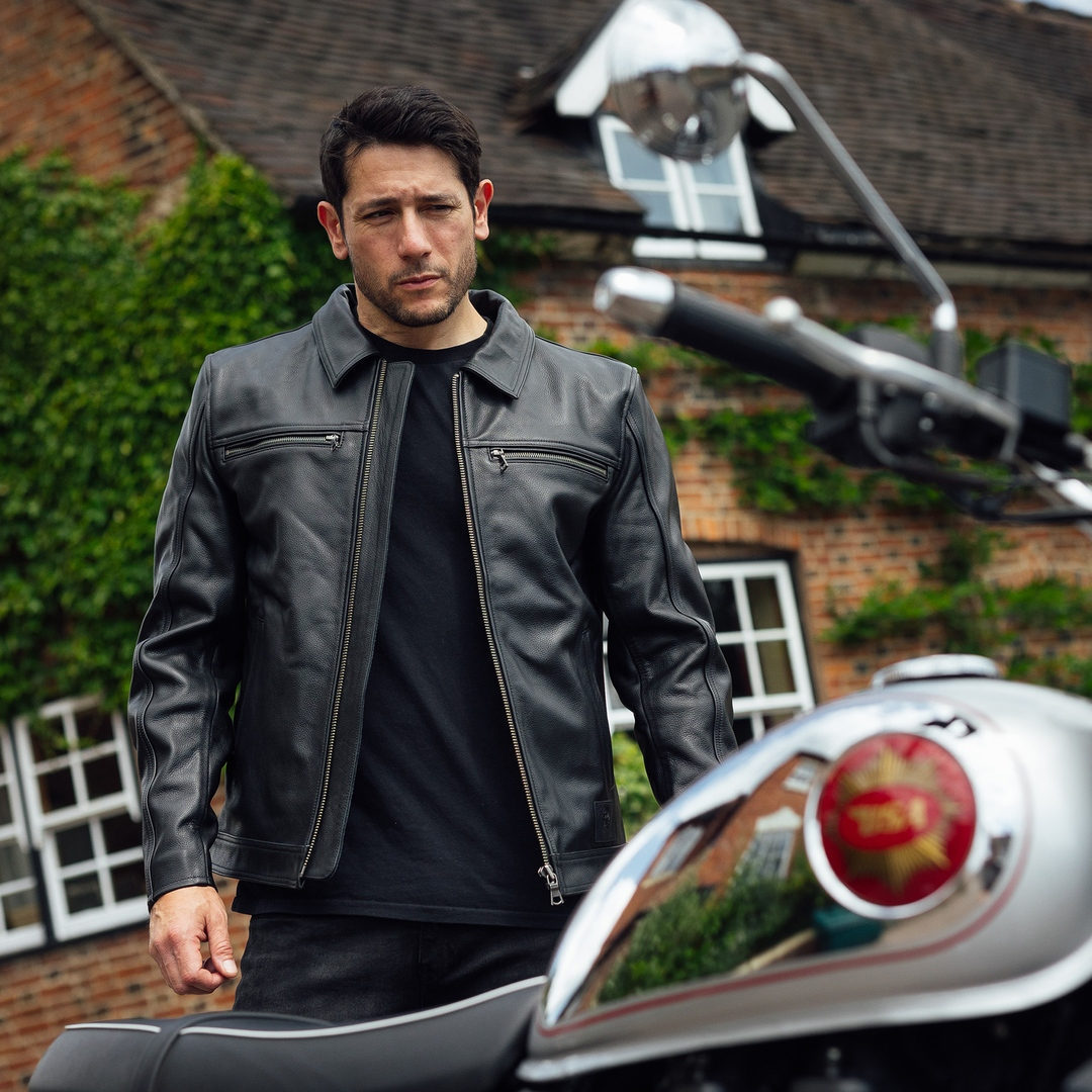 Merlin Kingsbury D3O Motorrad Lederjacke S Abbildung 5
