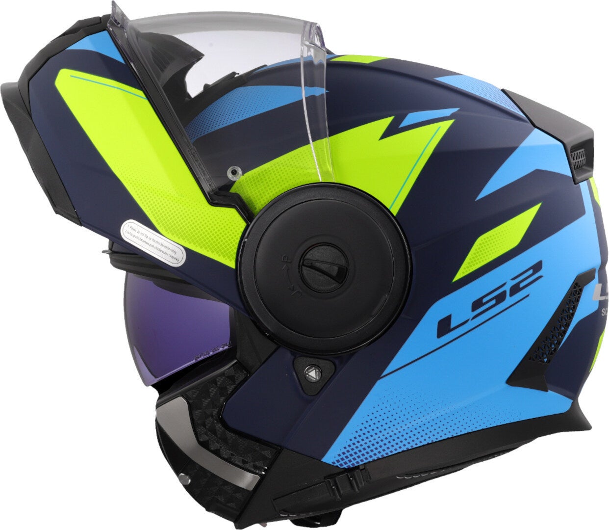 LS2 FF902 Scope II Duria Capacete azul fosco/amarelo neon L (59/60) Figura 10