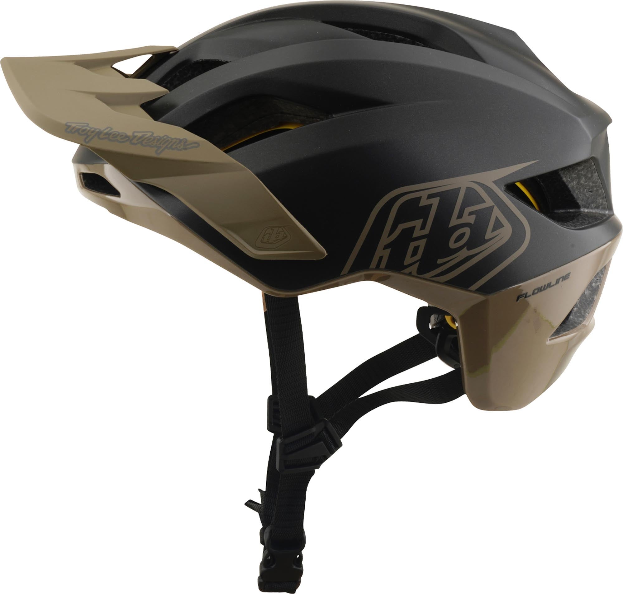 Side view of Troy Lee Designs Mips Flowline Point Bicycle Helmet