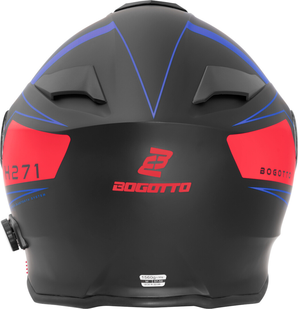 Bogotto H271 BT Taog Bluetooth Cască Negru mat/roșu/albastru M Figura 6